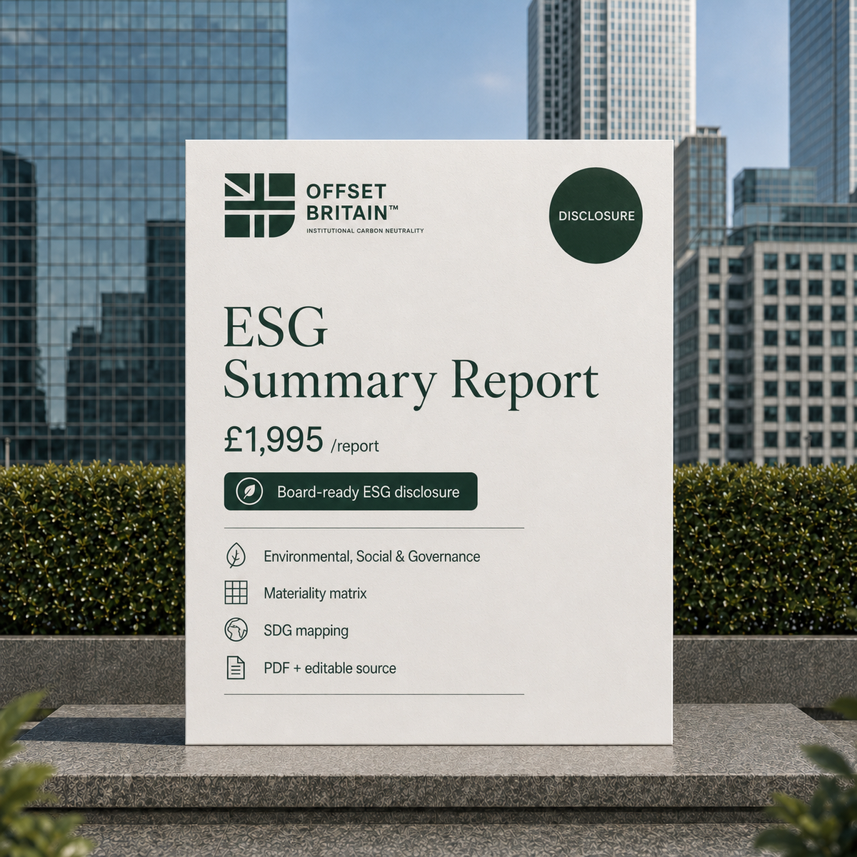 ESG Summary Report – Offset Britain™
